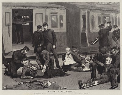 A Sham Railway Accident by Robert Barnes